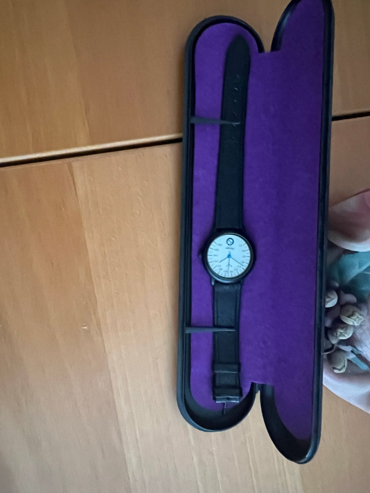 BMW Horloge - Zwart met lederen band, Overige merken, Overige materialen, Leer, Polshorloge