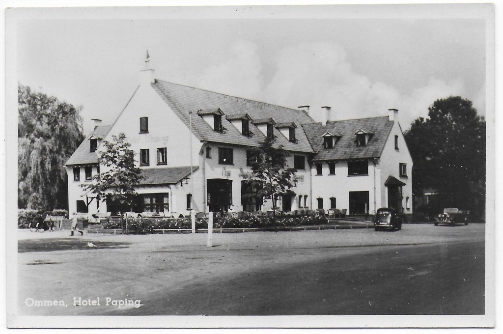 Ommen Hotel Paping Ongelopen Ansichtkaart (B8057 ), Ophalen of Verzenden, 1960 tot 1980, Ongelopen, Overijssel