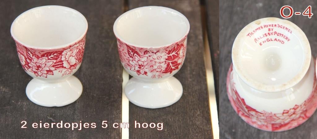 Palissy pink eierdopjes, Antiek en Kunst, Ophalen