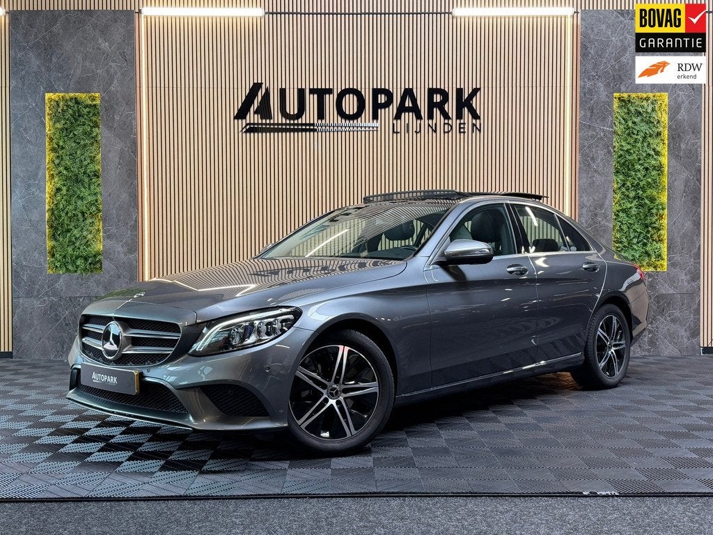 Mercedes-Benz C-klasse 180 Business Solution AMG |PANO|360 C, Automaat, Automatische klimaatregeling, Leder en Stof, Origineel Nederlands