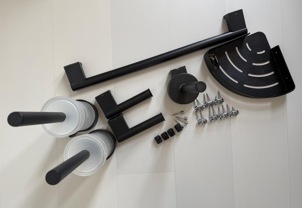 Tiger Bold-serie set matzwarte badkameraccessoires, Huis en Inrichting, Ophalen, Gebruikt, Zwart