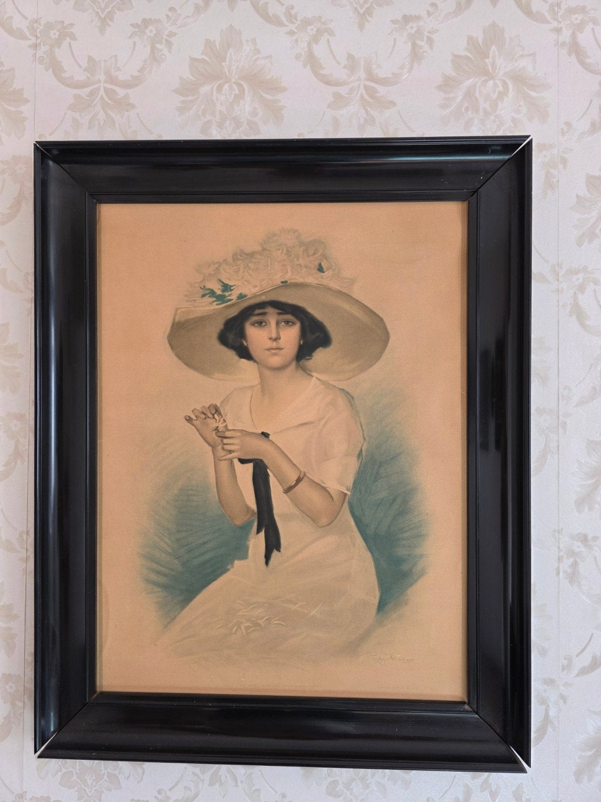 Antieke Litho Penrhyn Stanlaws - "Stanlaws Girl" 1913, Antiek en Kunst, Ophalen