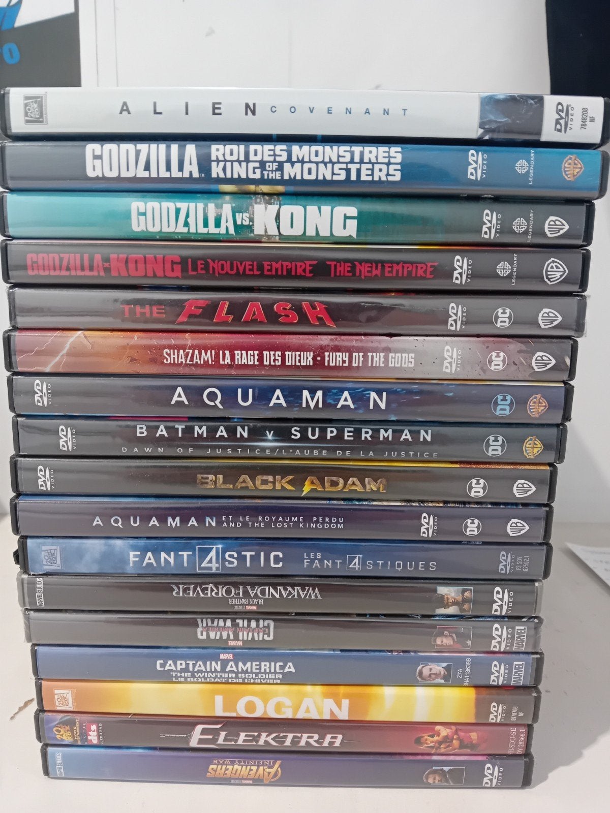 Grote collectie DVD films: Marvel, DC, Godzilla en meer!, Vanaf 12 jaar, Ophalen of Verzenden, Gebruikt