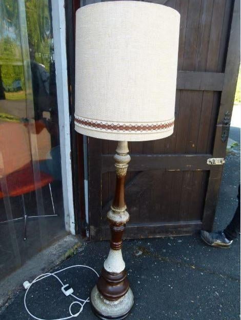 vintage keramiek PAN staande lamp mid-century fat lava, Huis en Inrichting, Lampen | Vloerlampen, Ophalen, Overige materialen