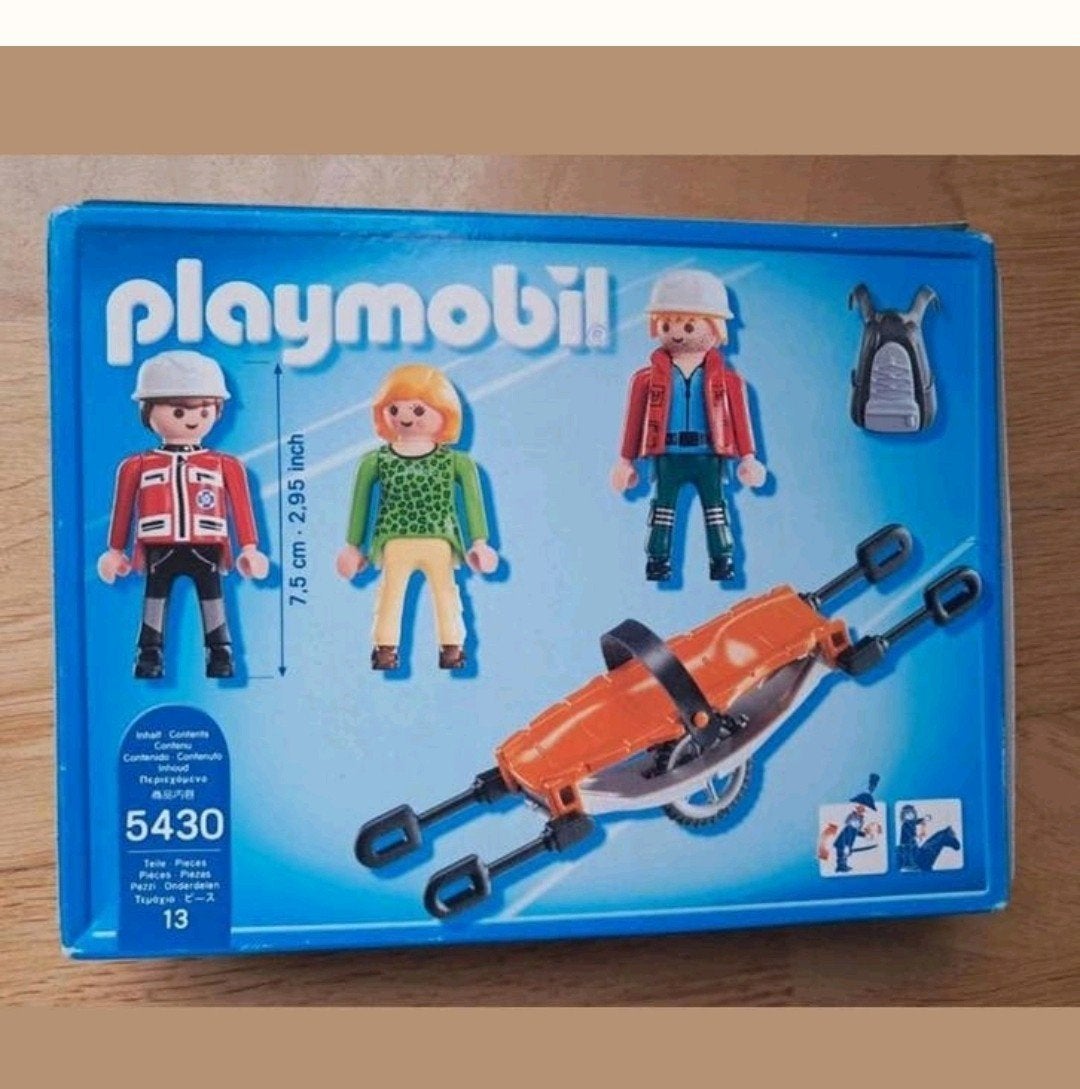 Playmobil reddingsteam met brancard 5430 *nieuw *, Ophalen of Verzenden, Nieuw, Complete set