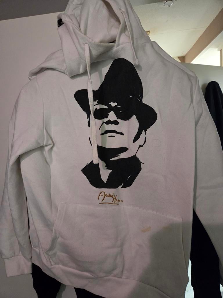 Witte hoodie met print van Andre Hazes XXL, Ophalen of Verzenden, Gedragen, Onbekend