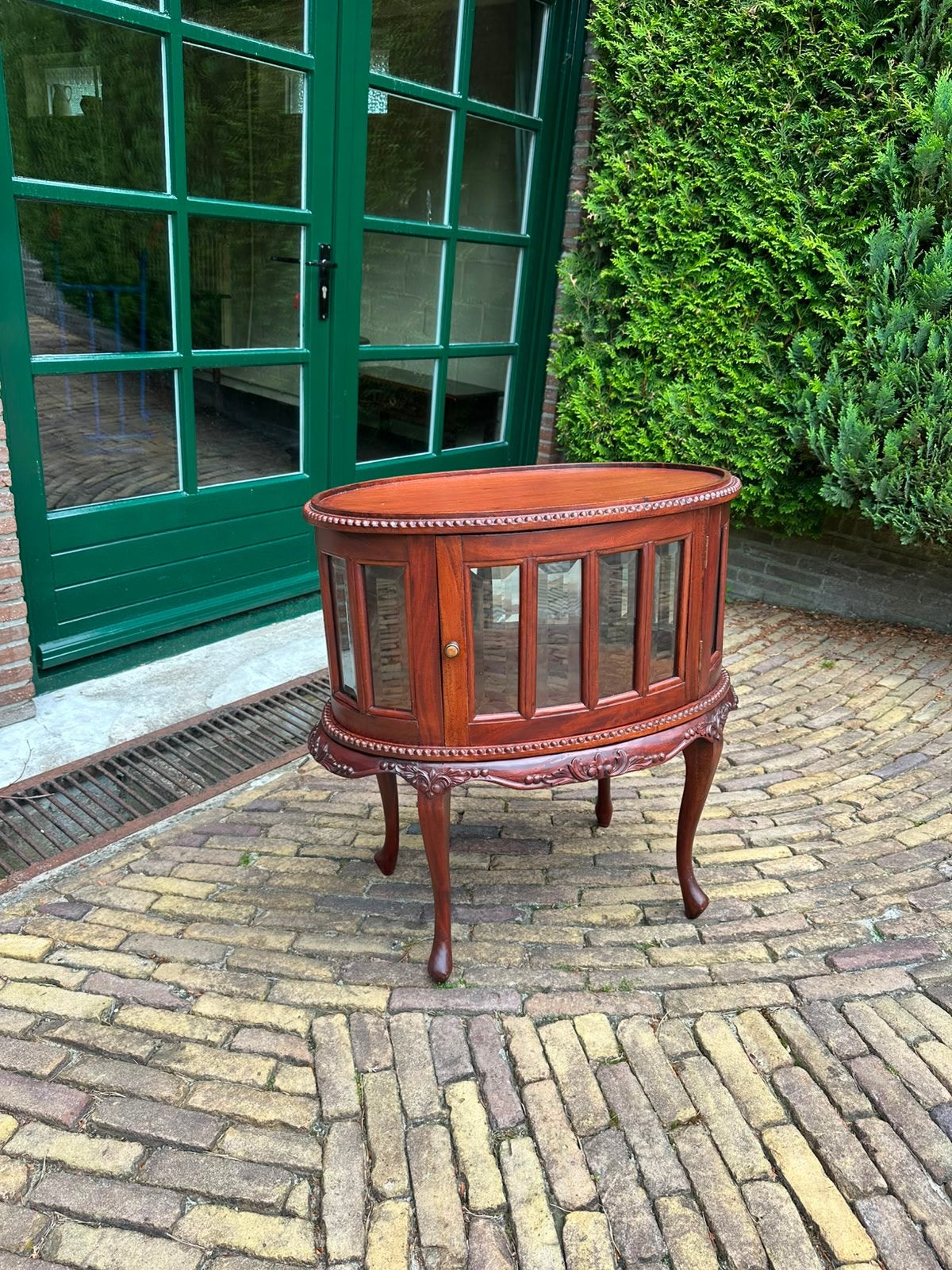 Antiek vitrine kastje, Antiek en Kunst, Ophalen