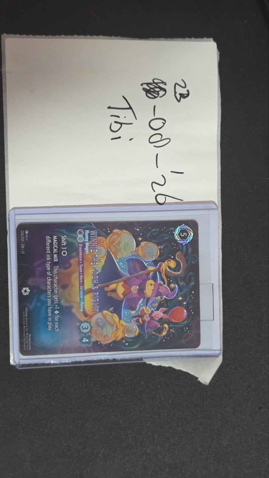 Enchanted: Winnie the Pooh & Piglet (Set 13), Ophalen, Zo goed als nieuw, Losse kaart, Foil