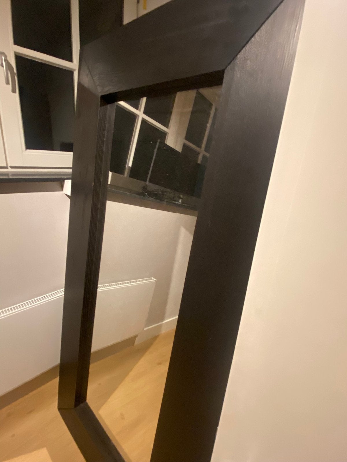 Mooie bruine spiegel van IKEA 94x190, Huis en Inrichting, Woonaccessoires | Spiegels, Ophalen, Minder dan 50 cm, Zo goed als nieuw