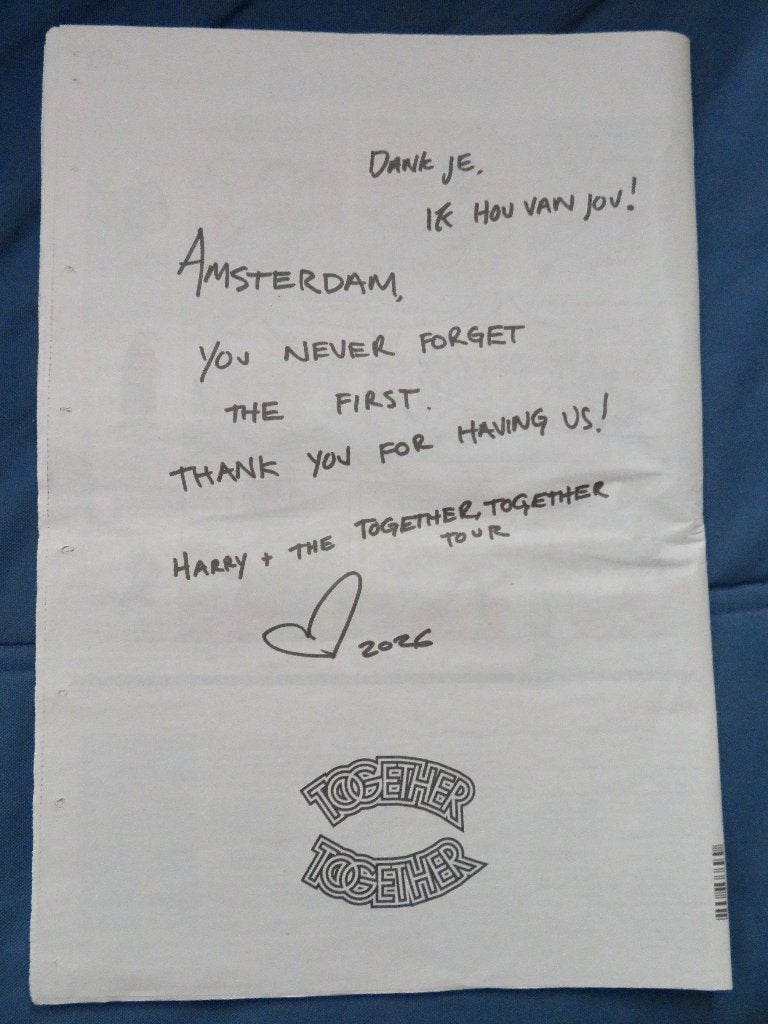 Harry Styles - Het Parool 6 Juni ( incl.verz.kosten ), Ophalen of Verzenden, Nieuw, Boek, Tijdschrift of Artikel