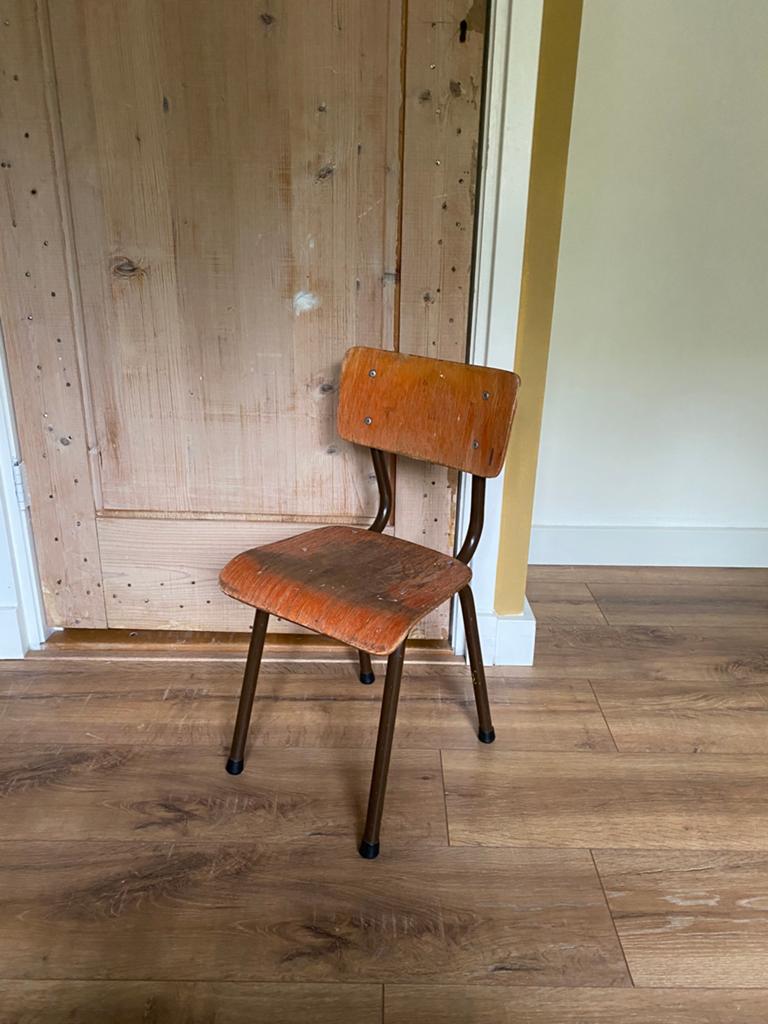 Kinderstoeltje retro, Ophalen, Gebruikt, Bruin, Vintage