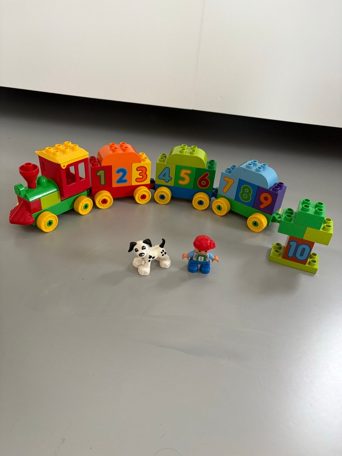 Lego Duplo Cijfertrein 10558 - Complete set met figuren, Gebruikt, Overige thema's, Ophalen of Verzenden, Compleet