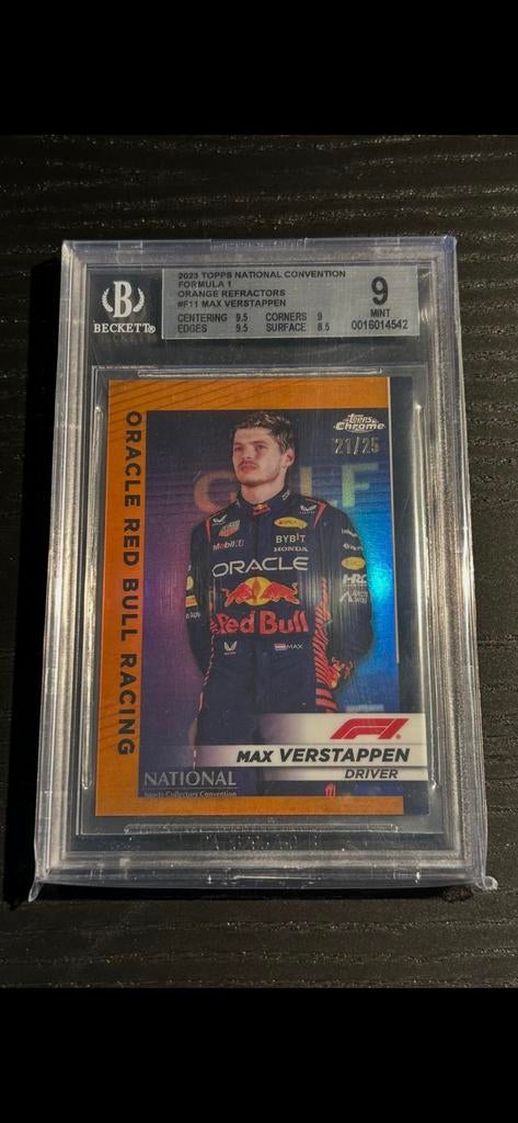 Zeldzame 2023 Topps National Convention Max Verstappen kaart, Ophalen of Verzenden, Nieuw, Overige sporten, Spelerskaart