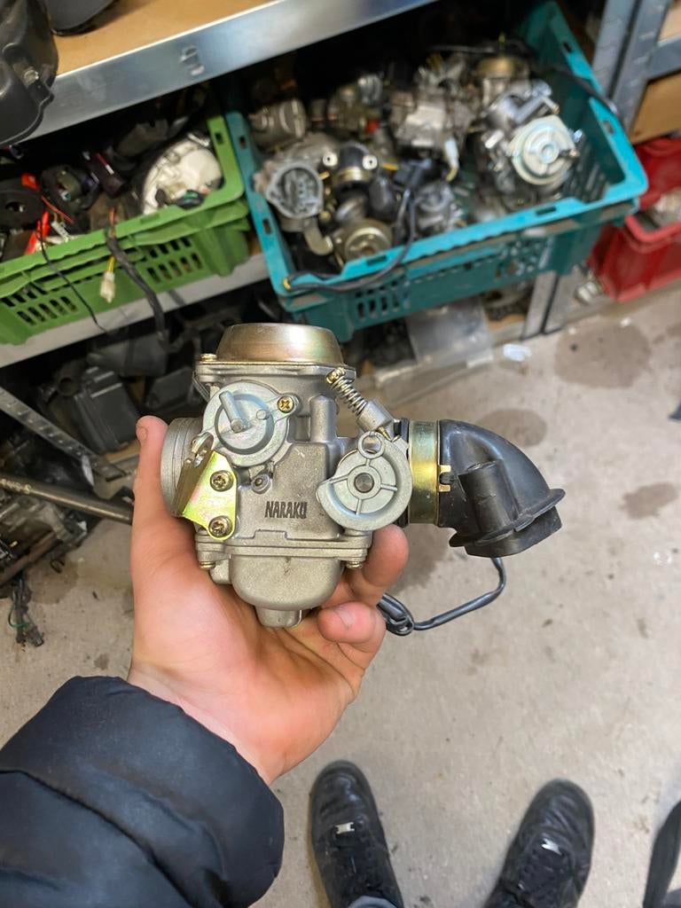 24 mm carb, Ophalen