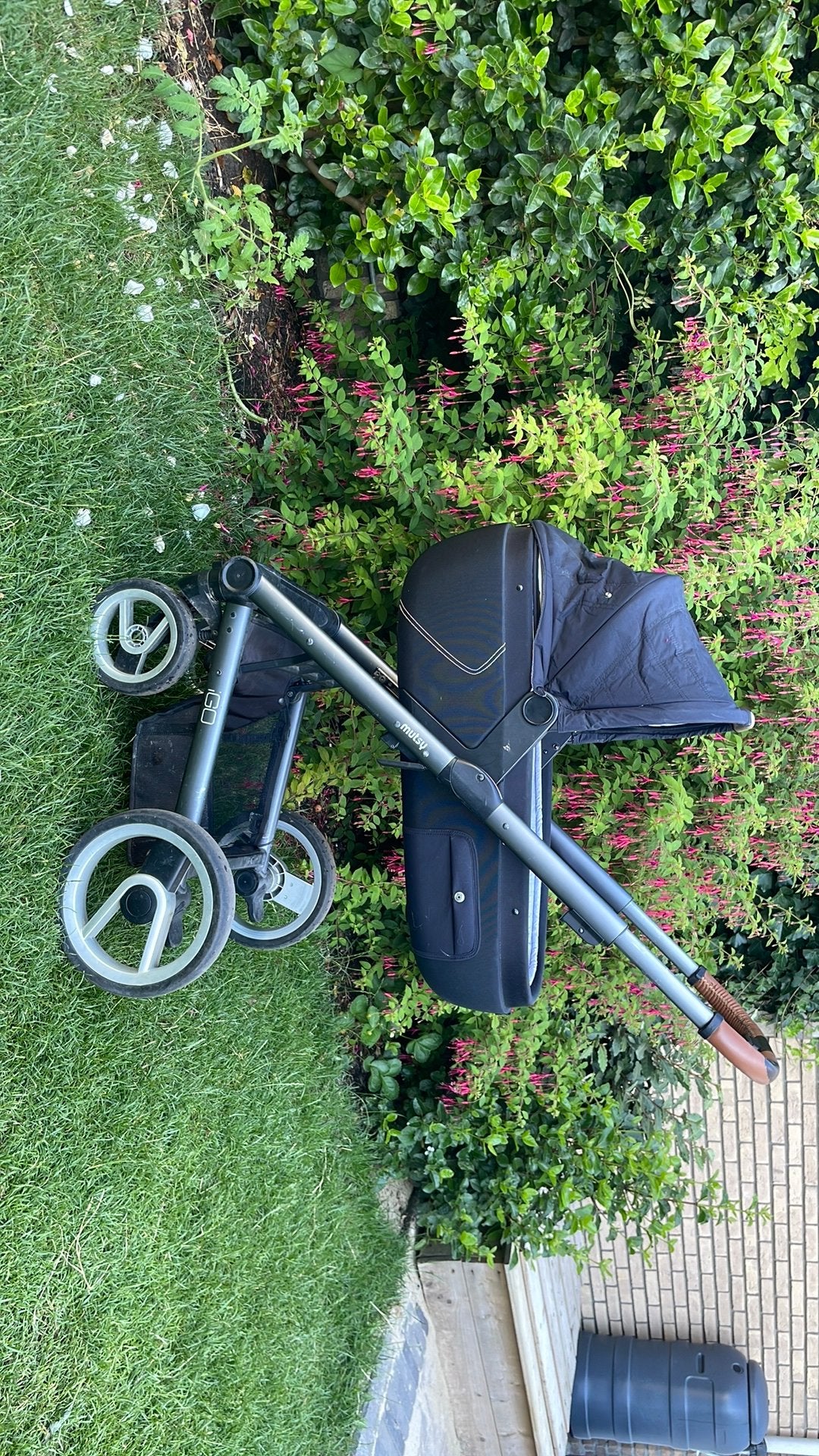 Wandelwagen met voetenzak en accessoires, Ophalen, Gebruikt, Combiwagen, Mutsy