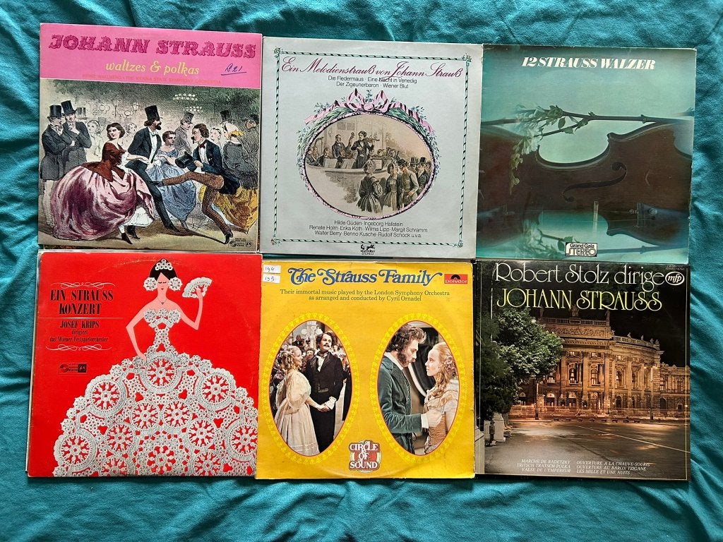 25 LP's Johann Strauss Klassiek (ook per stuk te koop), LP, Gebruikt, Overige componisten, Overige typen