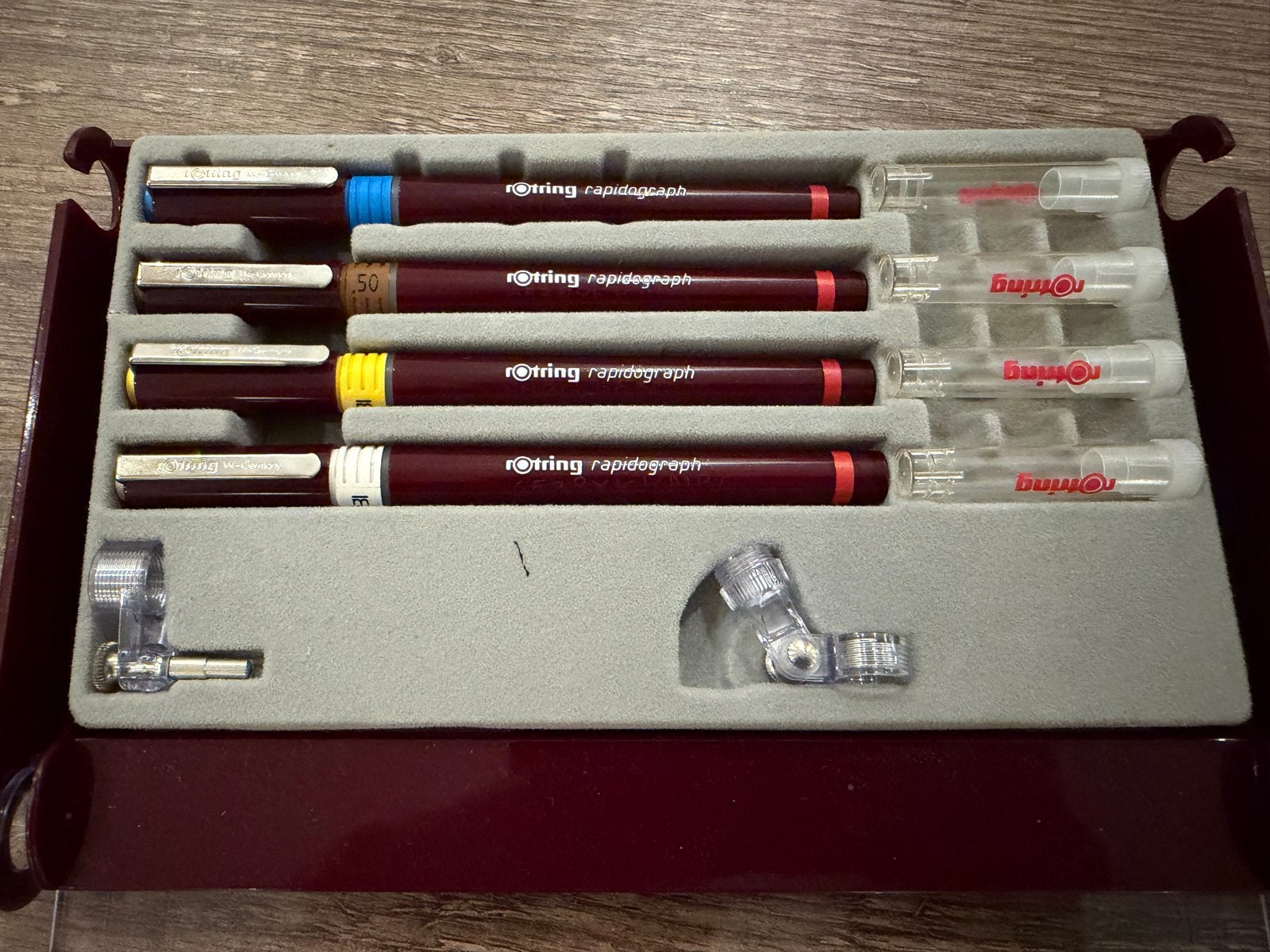 Rotring Rapidograph Tekenpennenset - Zo goed als nieuw, Ophalen of Verzenden, Zo goed als nieuw, Overige typen