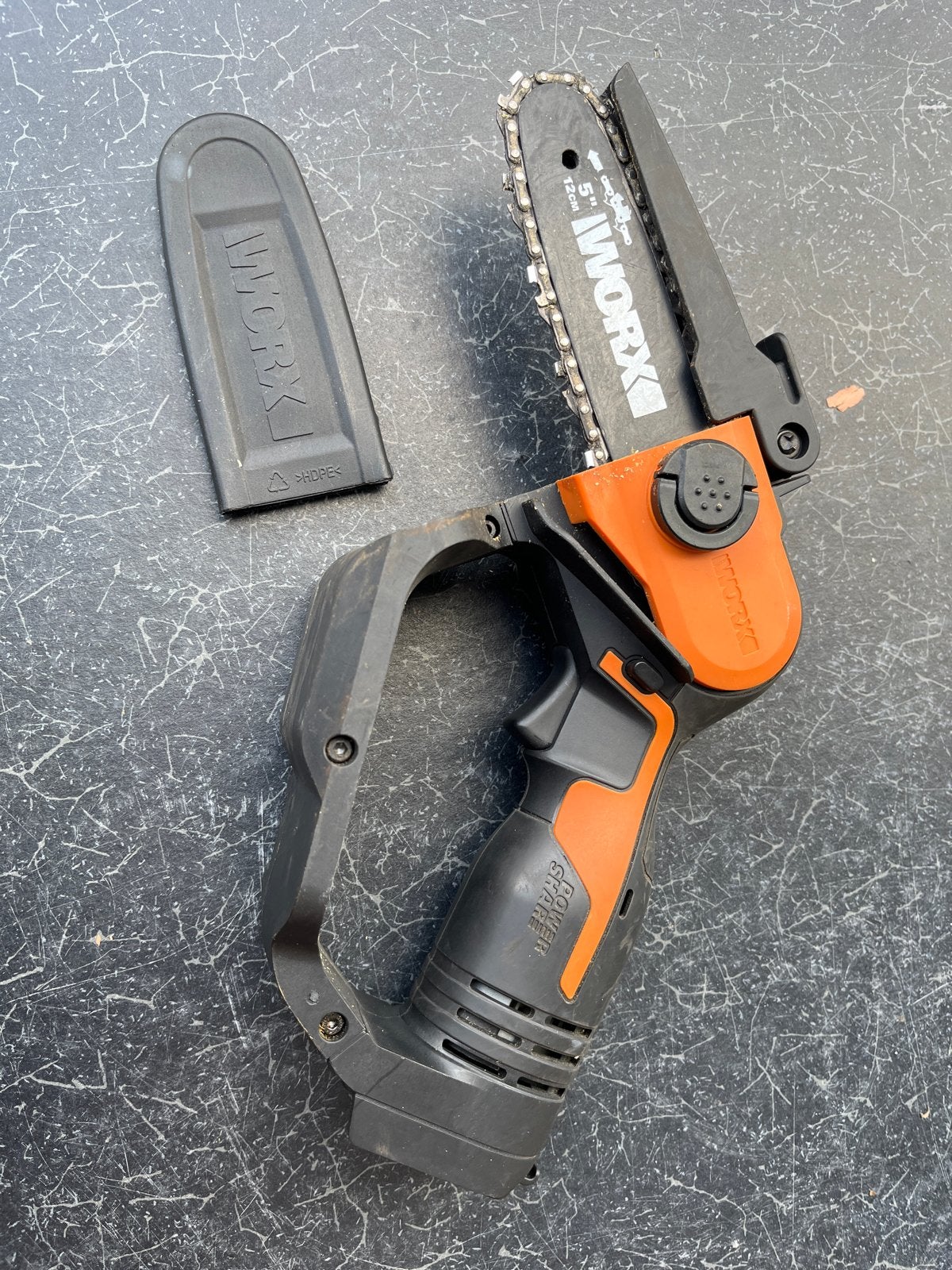 Worx WG324E.9 Accu Kettingzaag - Snoeizaag 20V, Doe-het-zelf en Verbouw, Minder dan 30 mm, Gebruikt, Kettingzaag, Ophalen of Verzenden