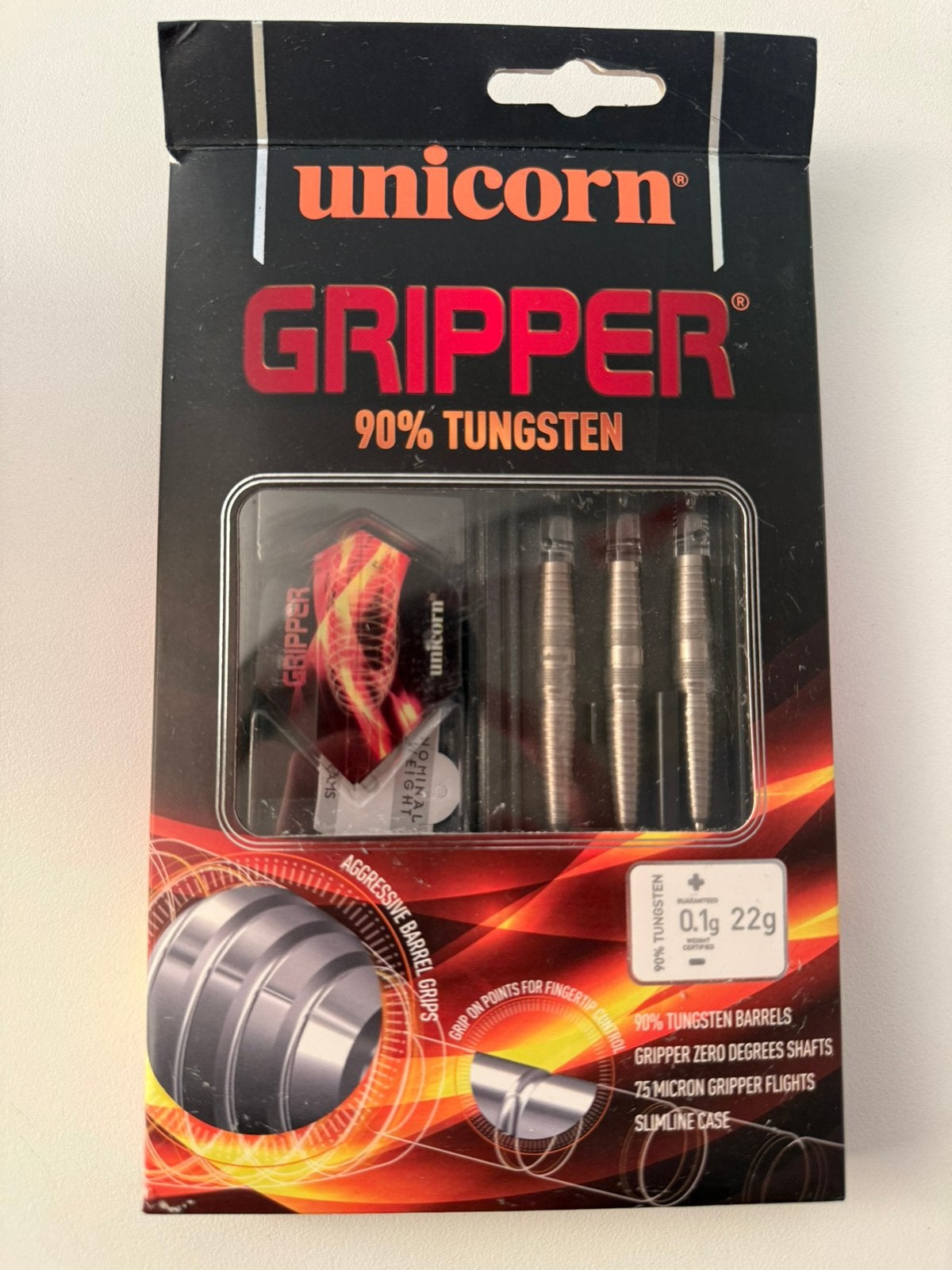 Unicorn Gripper darts - Nieuw in doos! - 22gram, Ophalen of Verzenden, Nieuw, Pijlen
