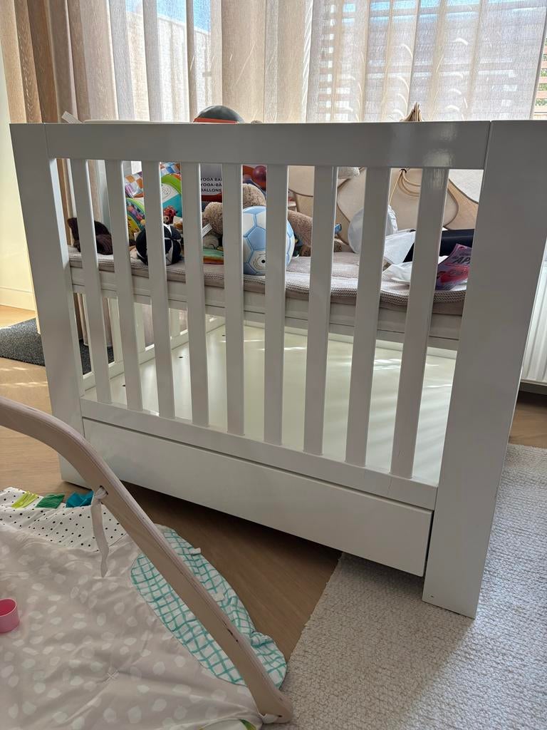 Witte box voor baby met lade - Ideaal voor opslag, Kinderen en Baby's, Boxen, Gebruikt, Vierkant, Lade, Ophalen
