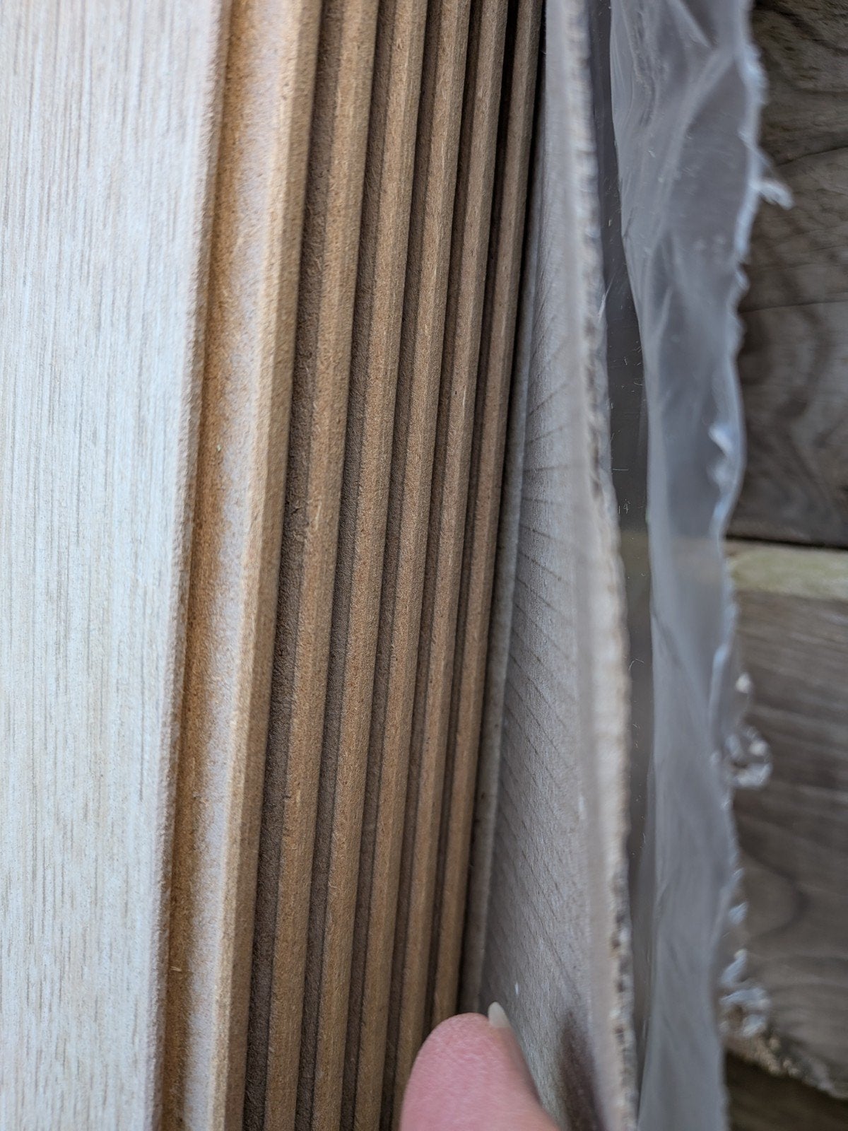 Restant laminaat Nordic Eiken Beige (Gamma) met onderplaten, Ophalen, Nieuw, Minder dan 5 m², 10 tot 30 cm