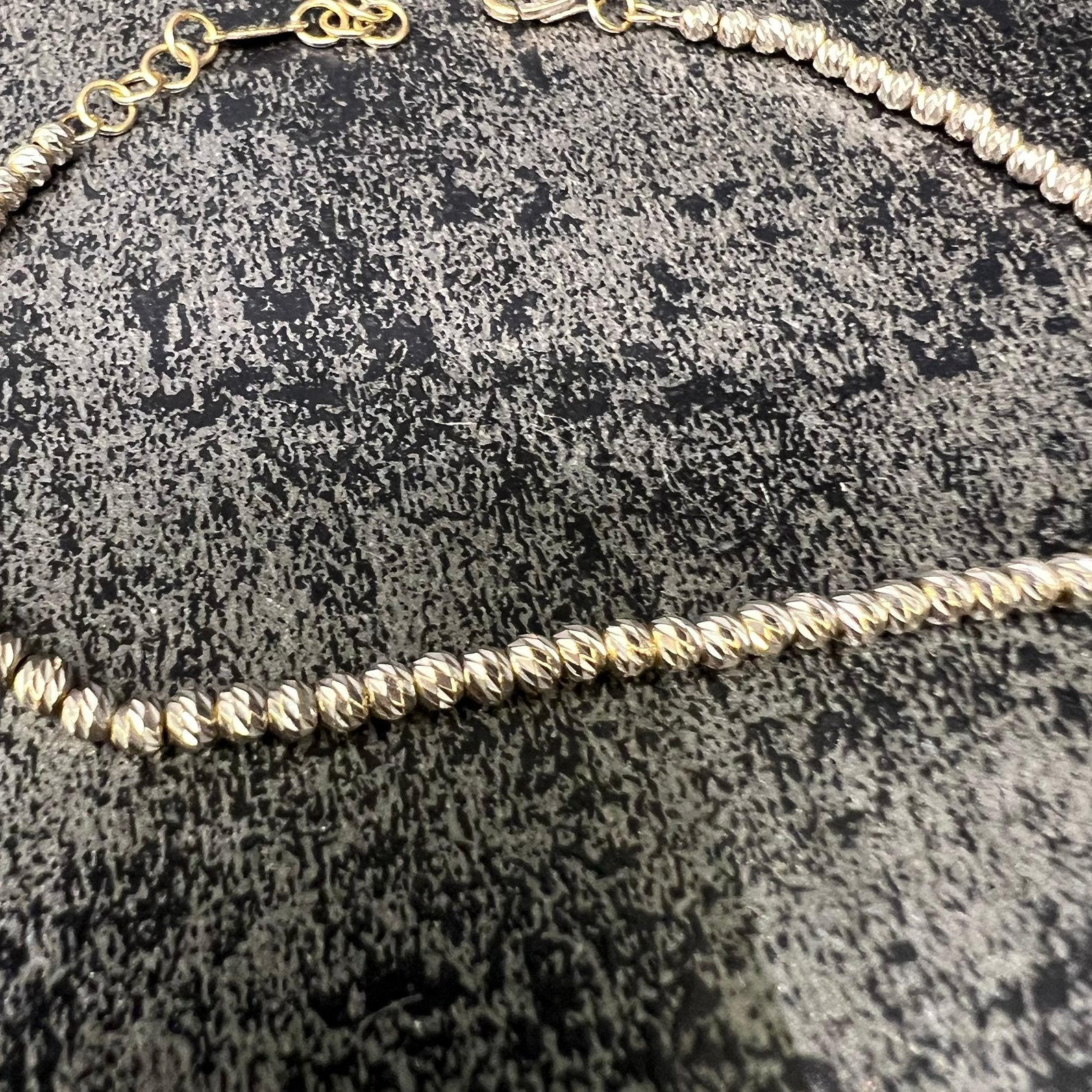 18 karaat witgouden armband balletjes schakel, Ophalen of Verzenden, Nieuw, Goud