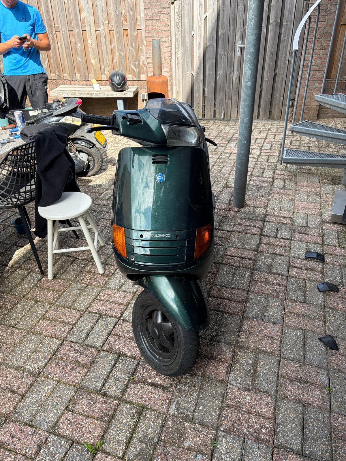 Piaggio skipper motor Scooter - Groen, Goed Onderhouden, Gebruikt, Overige modellen, Maximaal 45 km/u, Benzine