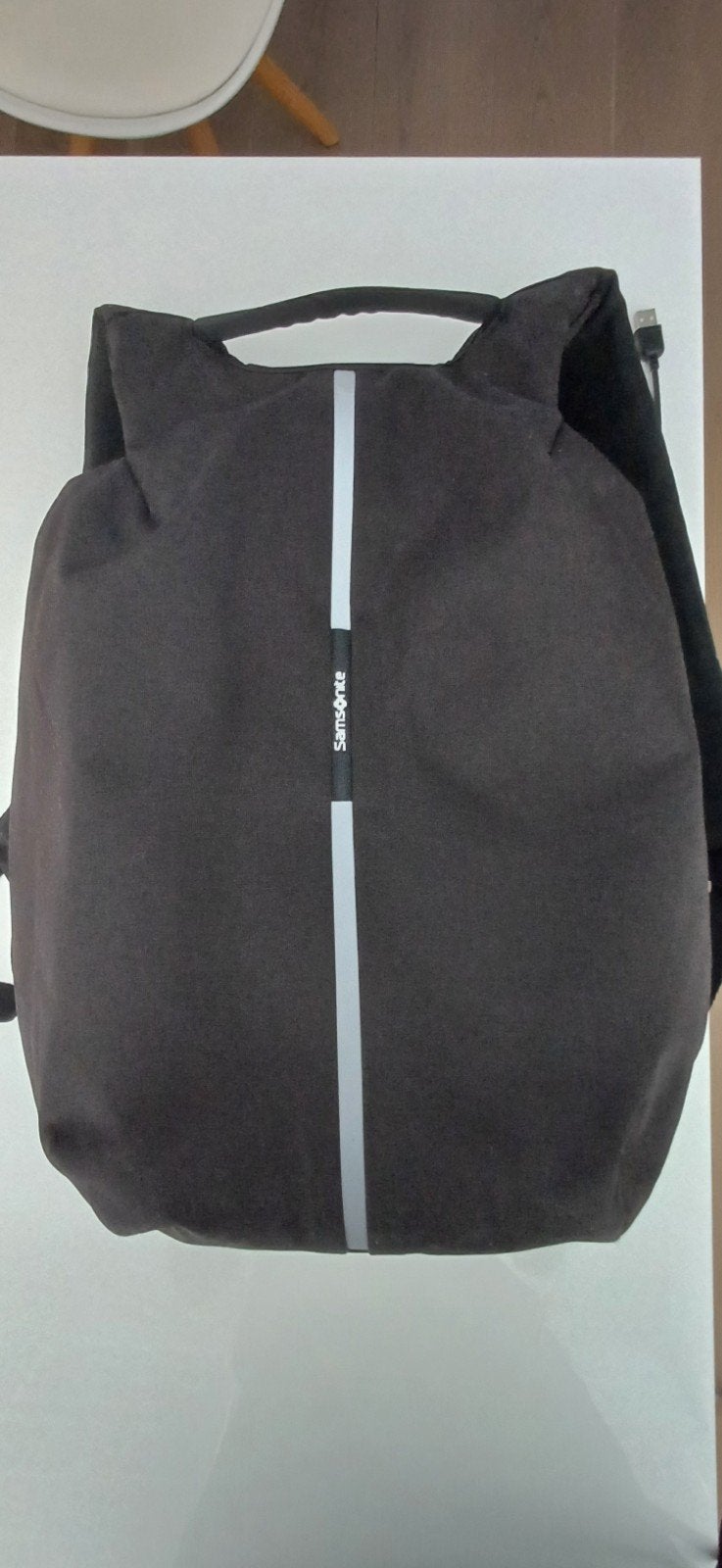 Samsonite Securipack rugzak - Zwart, zo goed als nieuw, 25 tot 40 cm, Ophalen of Verzenden, Zo goed als nieuw, Overige merken
