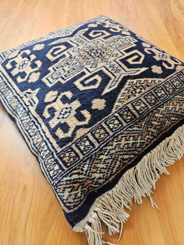 Oosters tapijtkussen 40/40 cm, Gebruikt, Blauw, Etten-Leur, Vierkant