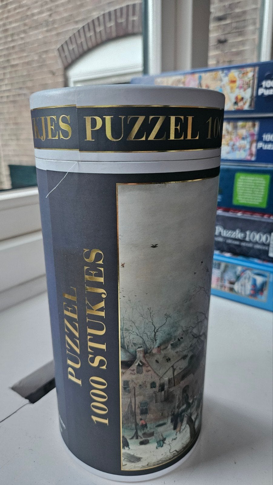 Legpuzzel 1000 stukjes - Winterlandschap, Ophalen, 500 t/m 1500 stukjes, Gebruikt, Legpuzzel