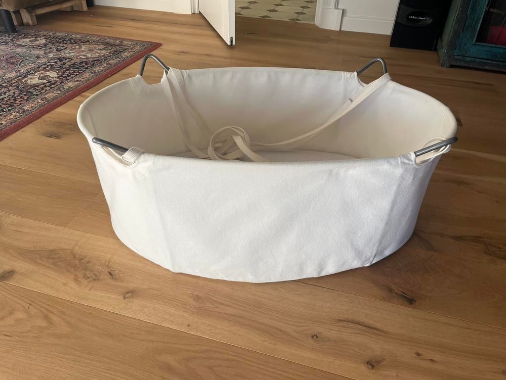 Leander baby wieg wit met 4 hoezen, Kinderen en Baby's, Babywiegjes en Ledikanten, Ophalen, Zo goed als nieuw, Wieg