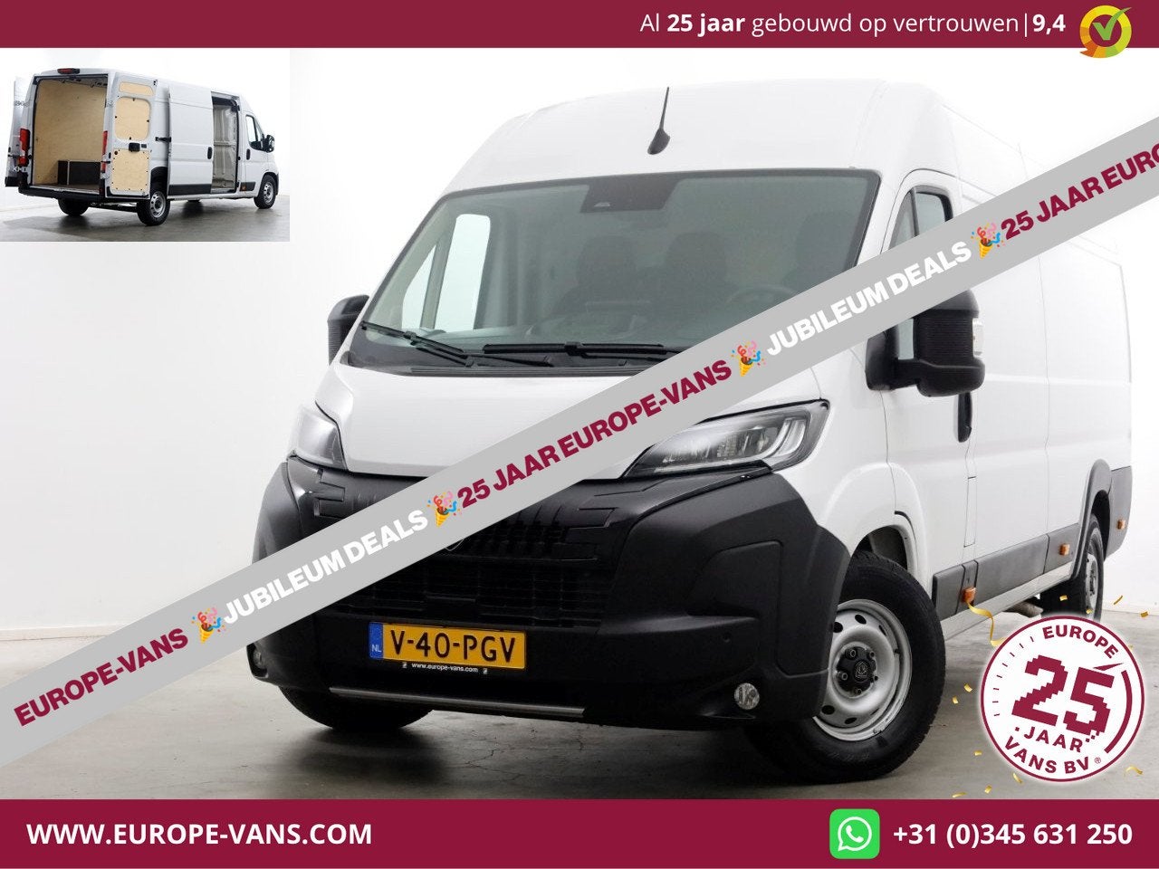 Peugeot Boxer 2.2 BlueHDi 180pk Automaat L4H2 LED/ACC/Navi/C, Auto's, Bestelauto's, Gebruikt, Euro 6, 4 cilinders, 179 pk