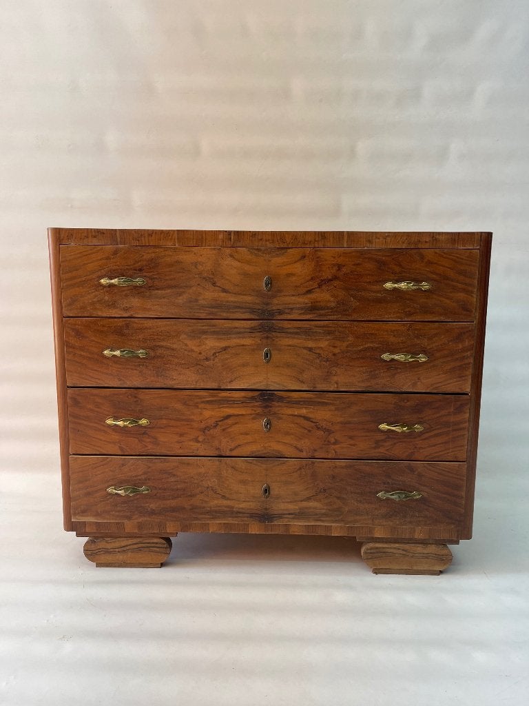 1900’s Art deco dressoir, Huis en Inrichting, Kasten | Ladekasten, Overige houtsoorten, Gebruikt, 100 tot 150 cm, Ophalen of Verzenden