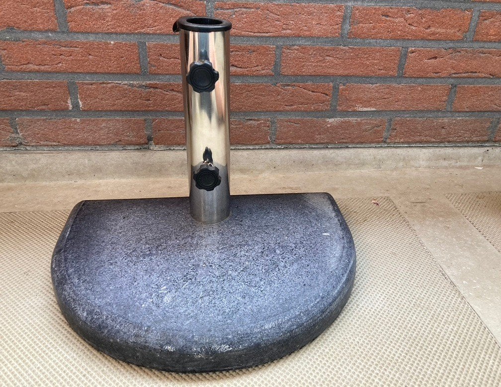 Halve granieten parasolvoet, Ophalen, Zo goed als nieuw, Minder dan 1 meter, Parasolvoet