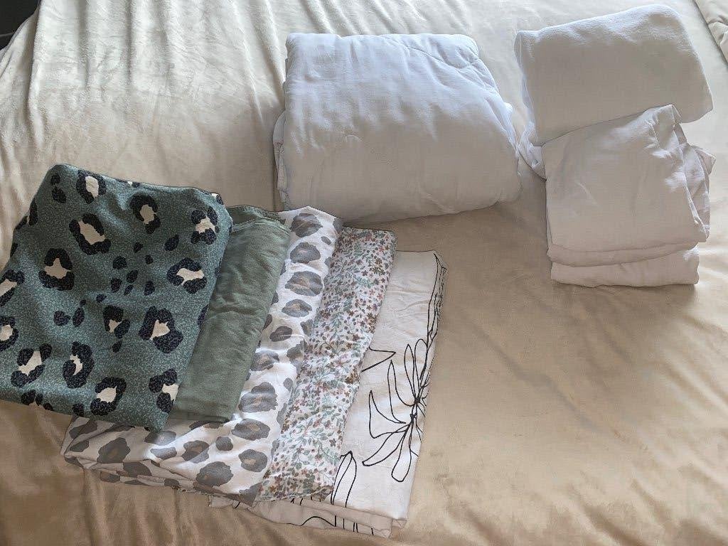 Beddengoed, Kinderen en Baby's, Kinderkamer | Beddengoed, Gebruikt, Jongetje of Meisje, Wit, Dekbedovertrek