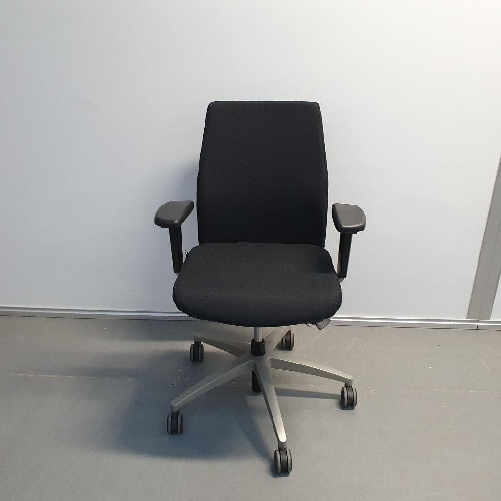 Viasit bureaustoel - nieuwe zwarte stof, Huis en Inrichting, Bureaustoelen, Ophalen of Verzenden, Gebruikt, Zwart