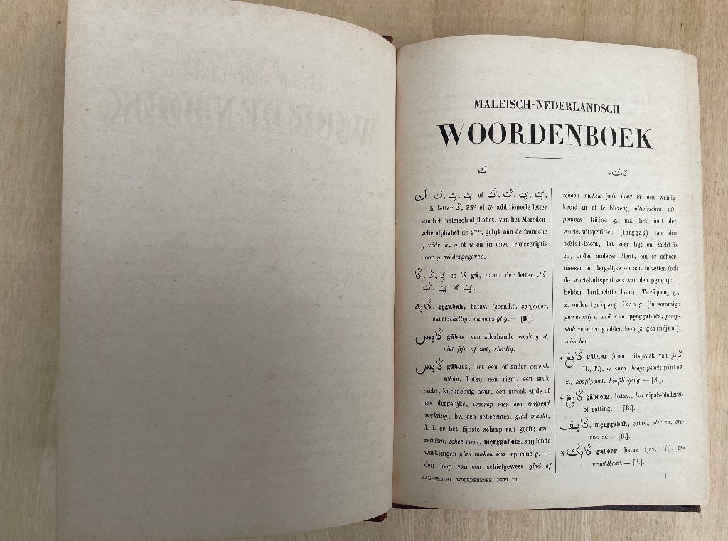 Maleis Nederlands woordenboek, antiek, Ophalen of Verzenden, Gelezen, Overige uitgevers, Nederlands