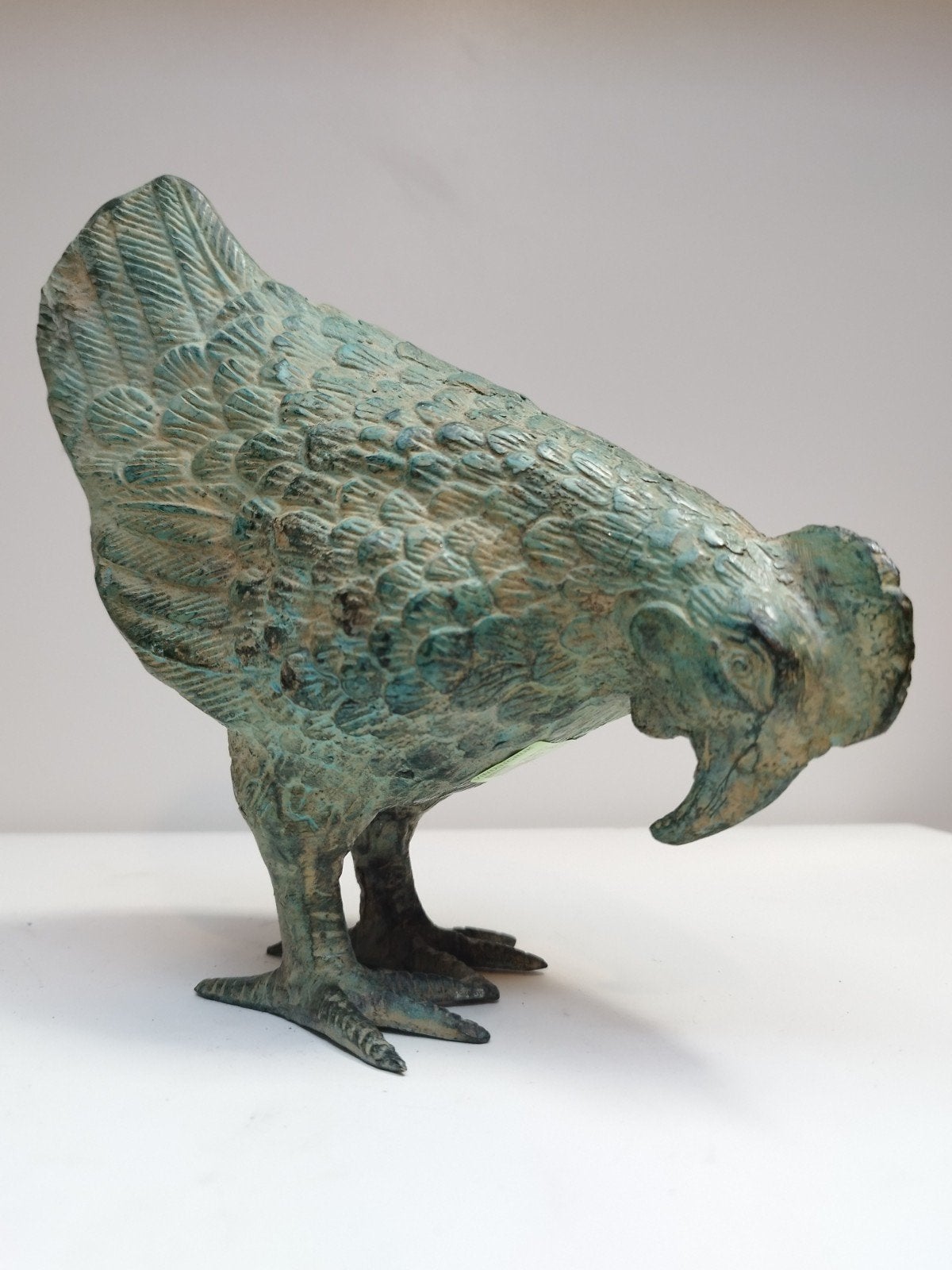 Bronzen Brons kip beeld 22x21cm, Ophalen of Verzenden, Brons