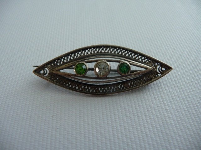 vintage filigraan BROCHE - Art Deco periode, Sieraden, Tassen en Uiterlijk, Antieke sieraden, Ophalen of Verzenden, Overige materialen