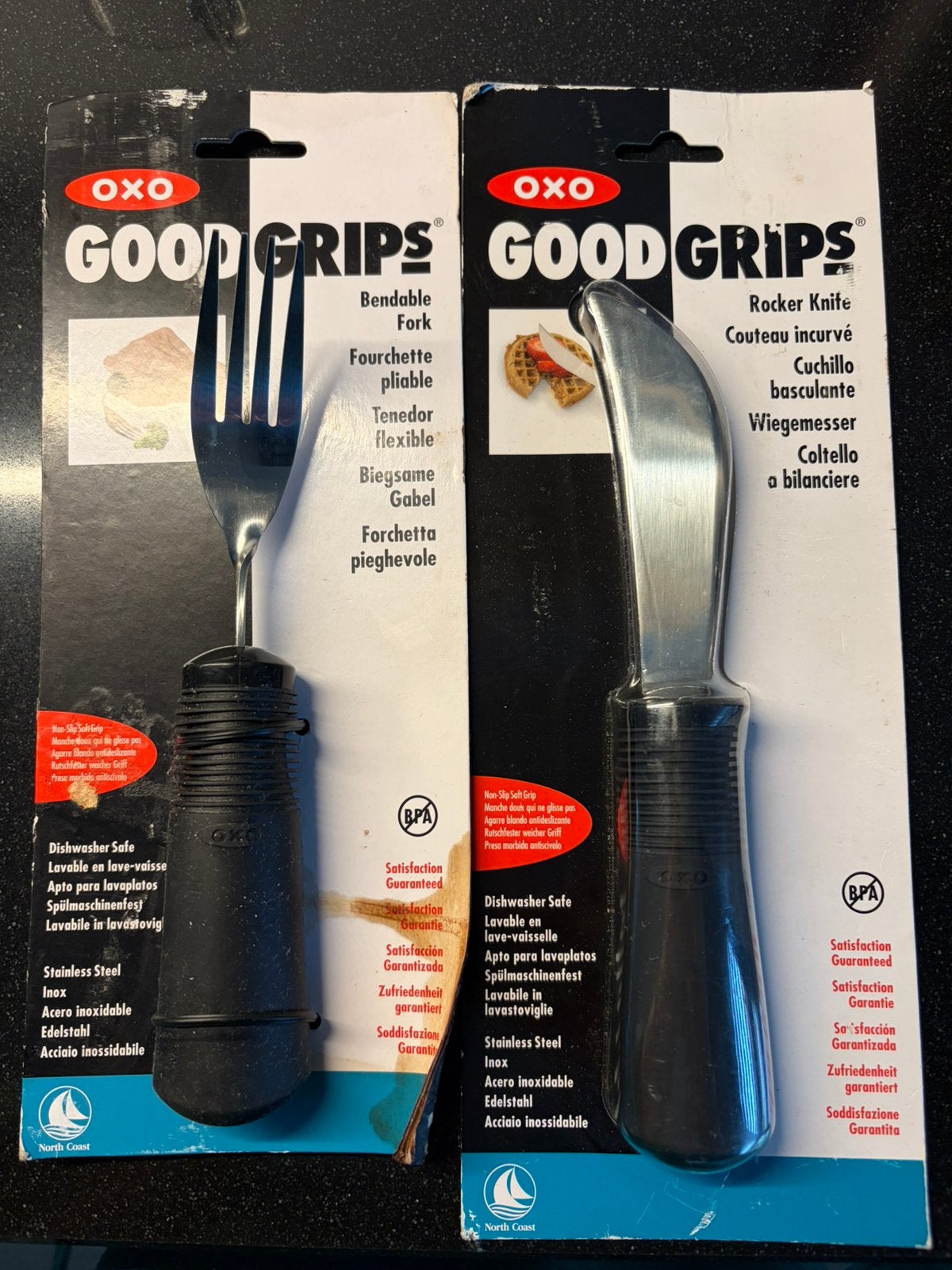 Te koop: Parkinson/Reuma bestek : vork en mes, Huis en Inrichting, Keuken | Bestek, Ophalen