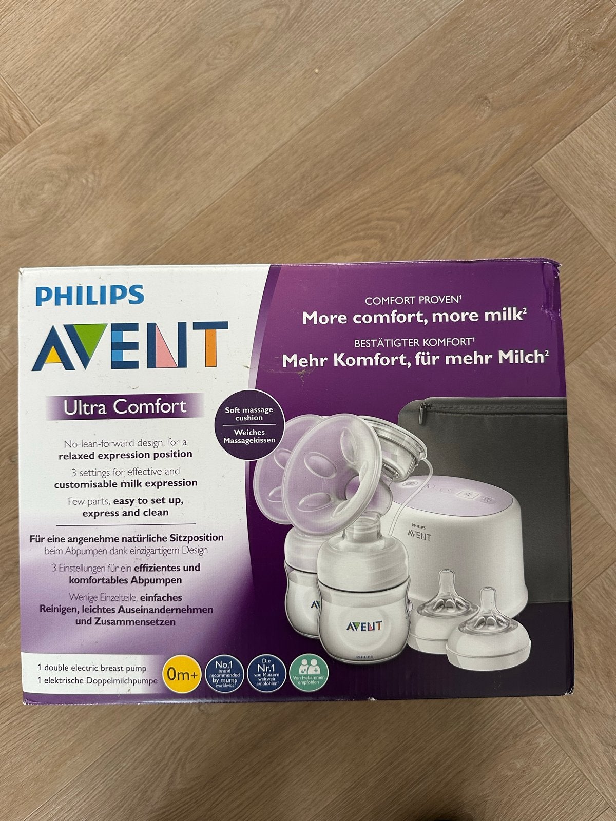 Philips Avent Ultra Comfort Dubbele Elektrische Borstkolf, Ophalen, Zo goed als nieuw
