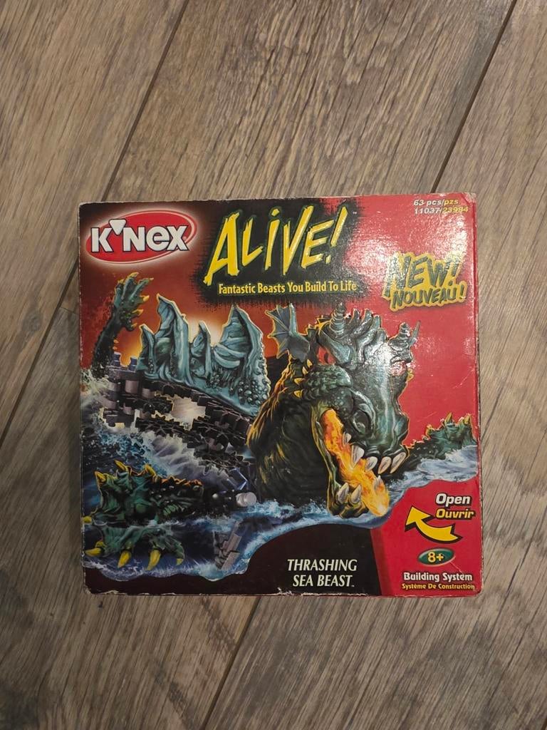 K'nex Alive! Thrashing Sea Beast Bouwset, Kinderen en Baby's, Speelgoed | Bouwstenen, Ophalen of Verzenden, Gebruikt, K'nex