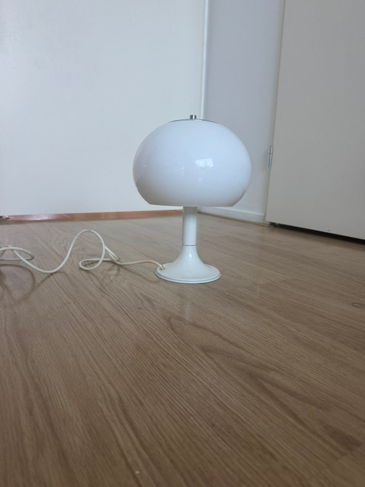 Vintage tafellamp mushroom Dijkstra? Herda?, Wit, Ophalen of Verzenden, Zo goed als nieuw, Vintage