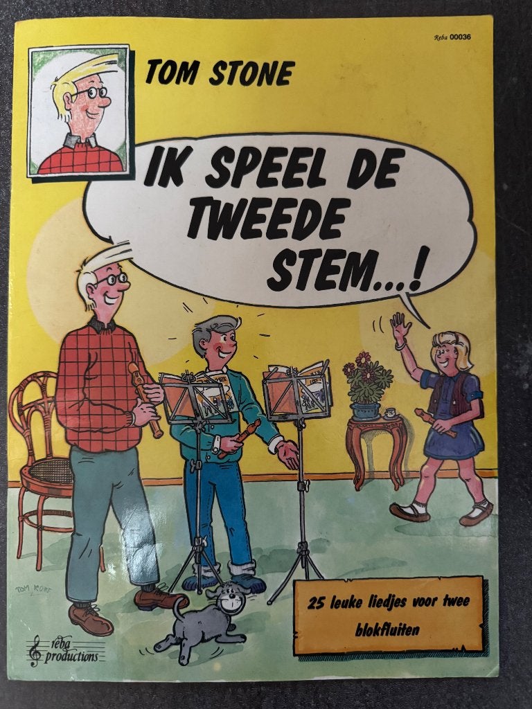 Tom Stone - Ik speel de tweede stem - blokfluit, Gebruikt, Overige genres, Les of Cursus, Ophalen of Verzenden