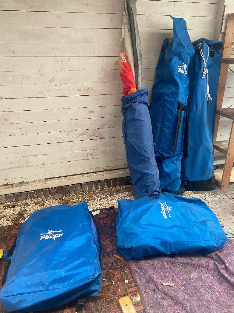 Zeilkano Pouch 2 persoonsvorm, Watersport en Boten, Ophalen, Gebruikt, Complete set, Met mast
