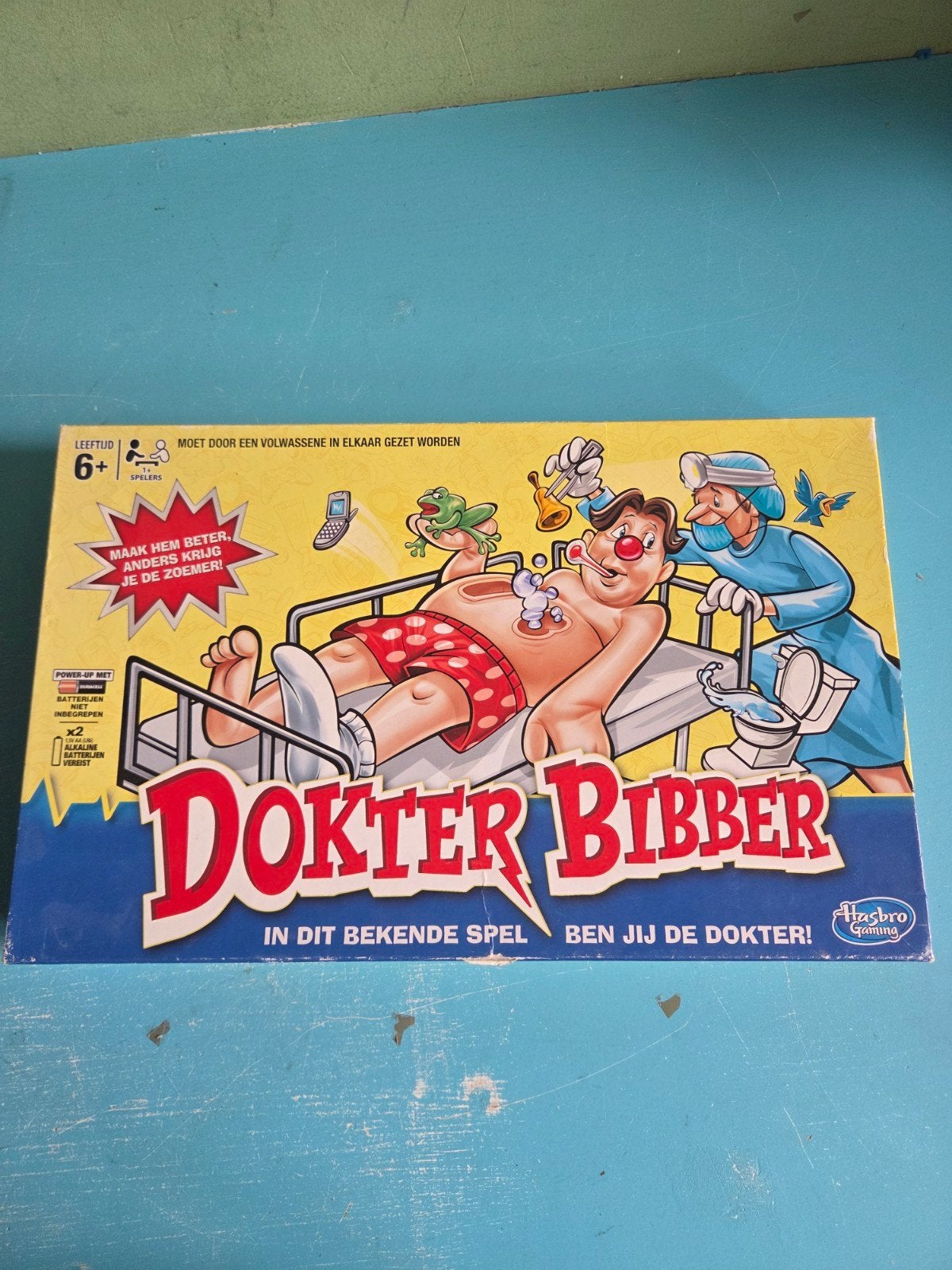 Dokter Bibber spel - Klassiek gezelschapsspel, Een of twee spelers, Ophalen of Verzenden, Gebruikt, Hasbro
