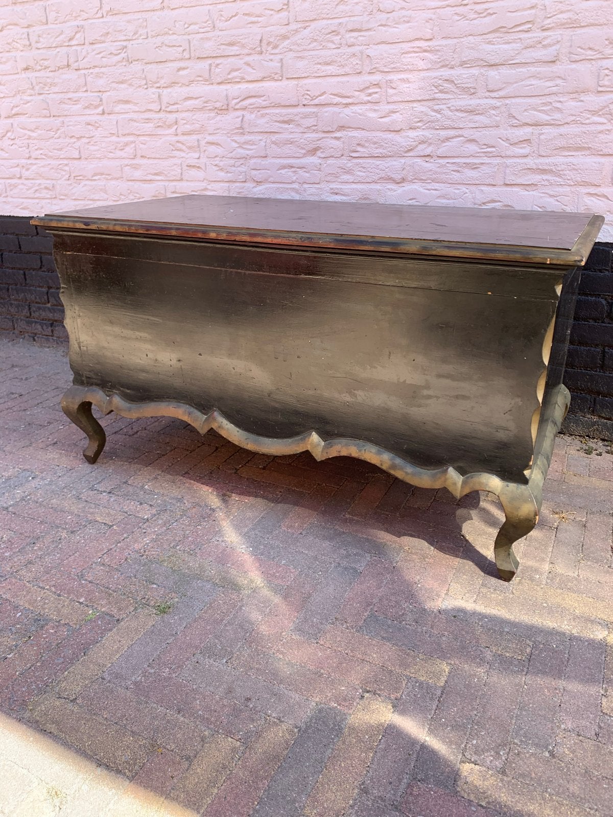 Antieke Boekenkist / Dekenist - 103x54x58 cm, Ophalen, 50 – 75, Gebruikt, 50 tot 100 cm