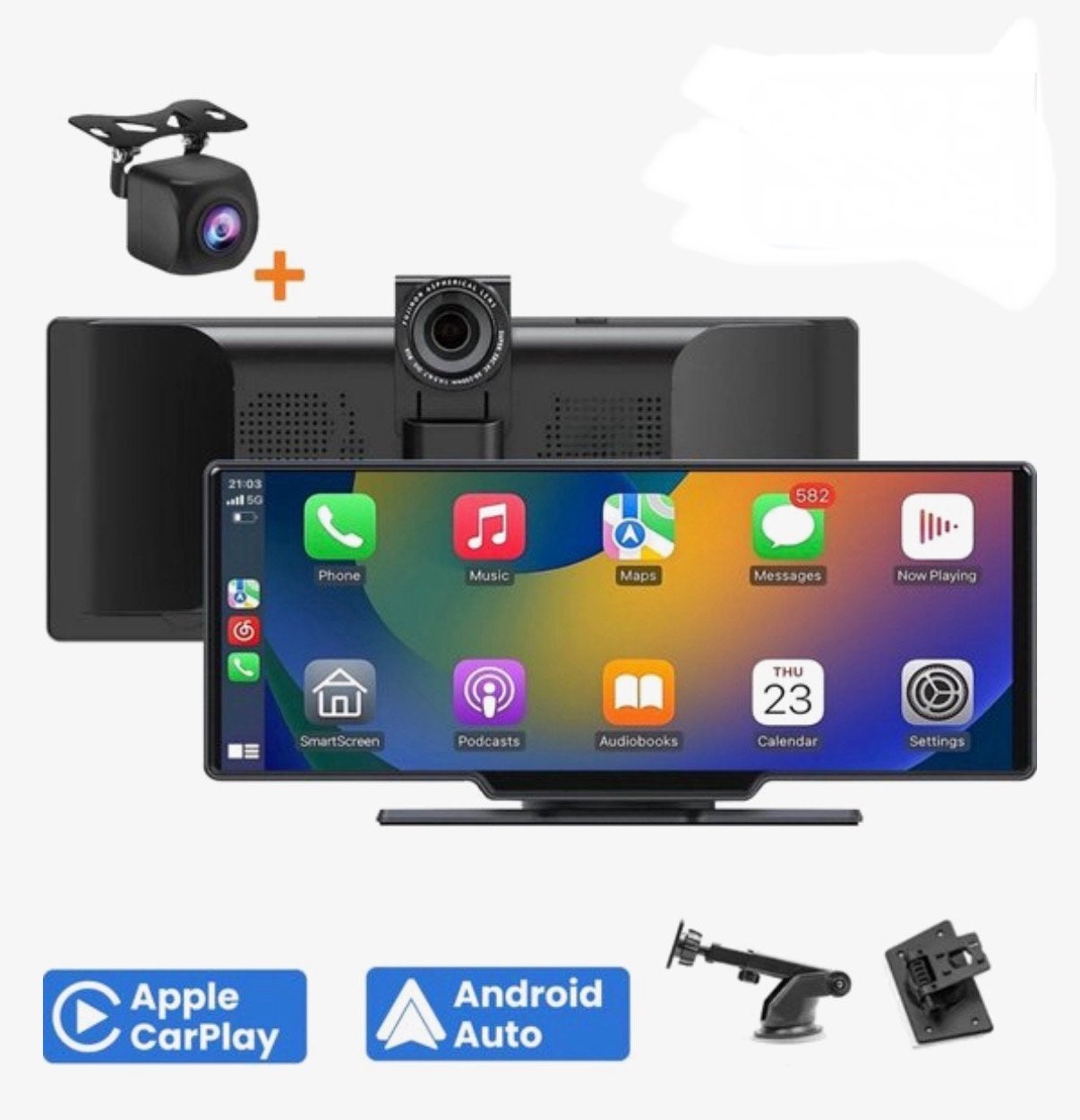 Navigatie Apple Carplay Android Auto 10” Dashcam, Auto diversen, Dashcams, Ophalen of Verzenden, Nieuw