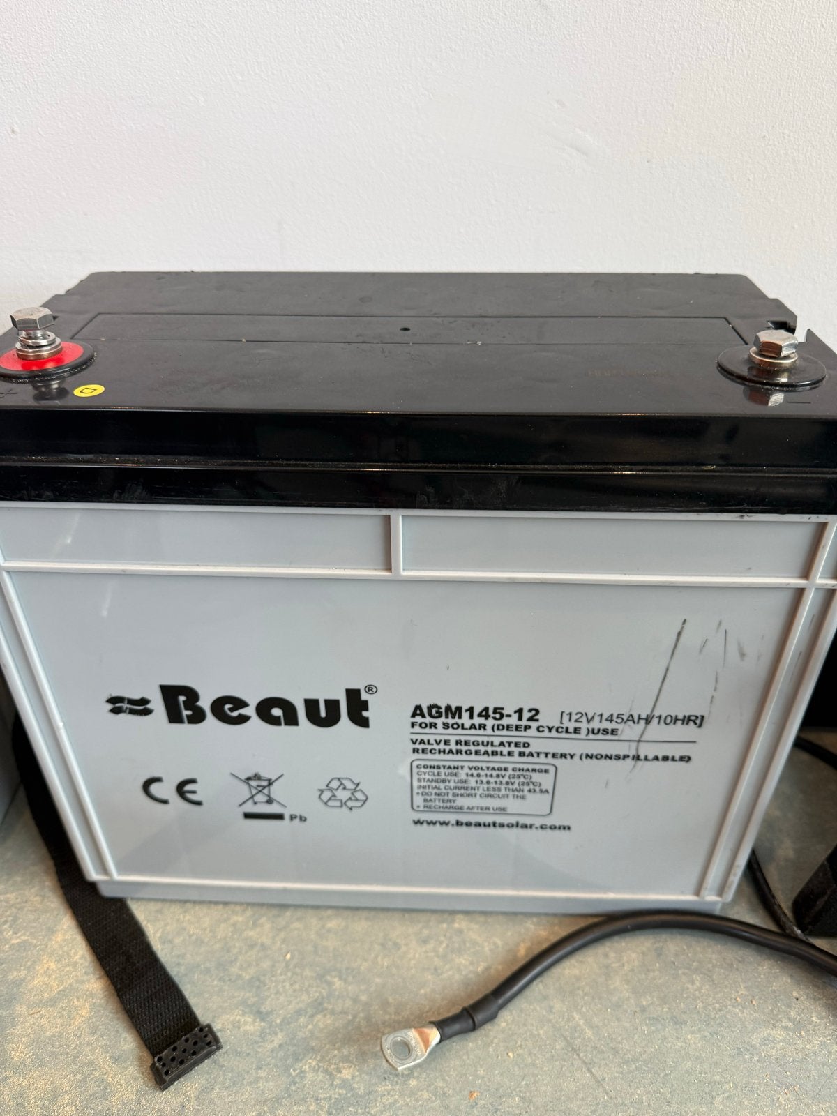 Fluister motor 2.4 pk + Beaut AGM145-12 Accu's en Superior, Ophalen of Verzenden, Gebruikt, Motor en Techniek