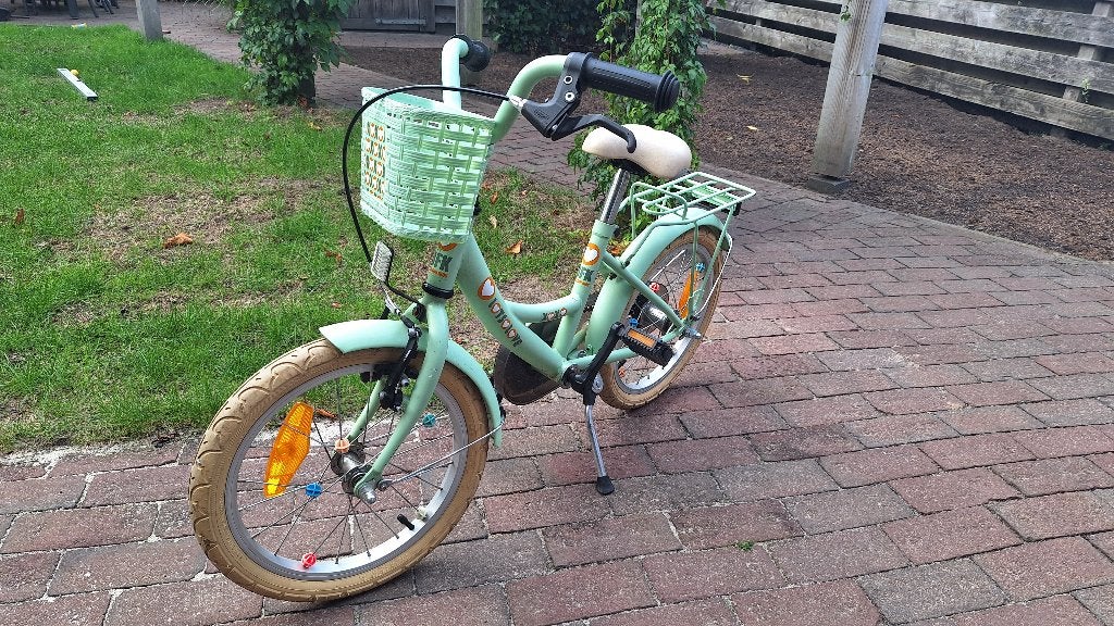 Kinderfiets 16 inch BFK Lots of Love, Ophalen, Terugtraprem, Zijwieltjes, BFK